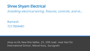 Shree Shyam Electrical works