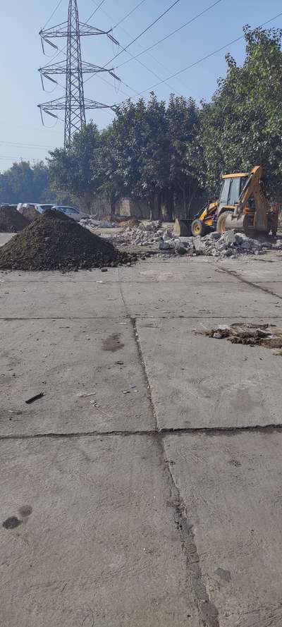 canopy work in DTC depot dwarka excavation work start
