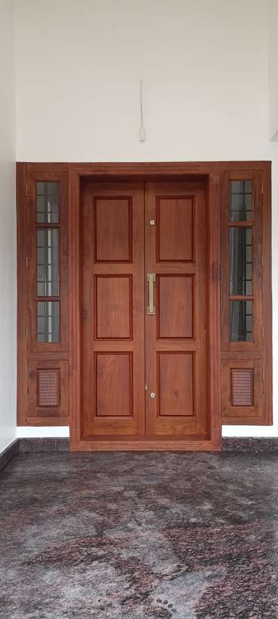 Main Door with Window  #carpentery  #woodfurniture  #maindoor  #finished  #homesweethome