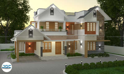 #3d elevation #ContemporaryDesigns  #colonial_style roof