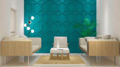 3D Rendering, Living room  #InteriorDesigner #LivingroomDesigns #HouseDesigns #keraladesigns