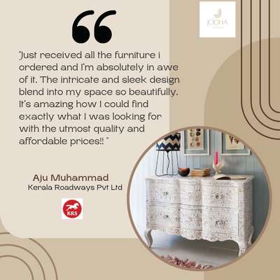 Thank you Kerala Roadways for buying this beautiful piece from us and leaving a positive review. 

At Jodha we believe in making each and every customer of ours happy and giving a seamless experience