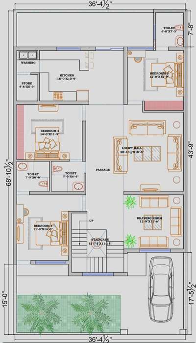 *Floor plan*
layout plan