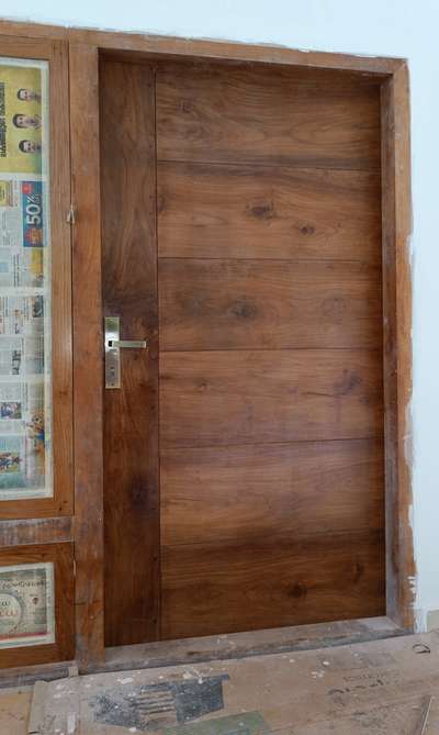 teak wood custom made doors  #4cmthick
 #FrontDoor 
 #TeakWoodDoors 
  #trendingdesign  #Piravom 
#seamlessjoints