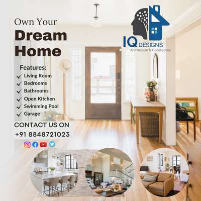 " OWN YOUR DREAM HOME WITH US "
Contact Us +91 8848721023
#construction #interior #architecture #india  #kerala #trivandrum #home #iqdesigns #HouseConstruction