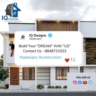 The magic thing about home is that it feels good to leave, and it feels even better to come back. ❤️😊

Contact - +91 88487 21023 
#iqdesigns #construction #builders #architecture