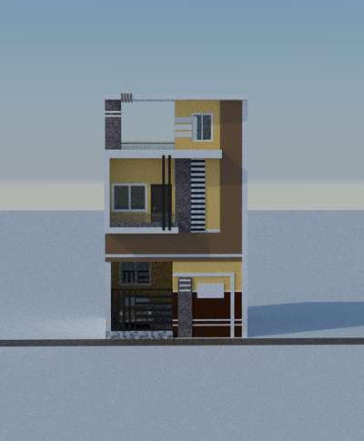 # 50 Guz House Plan 3D