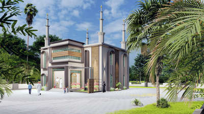 #mosquedesign #architecturedesigns #Architectural&Interior #ElevationDesign #High_quality_Elevation