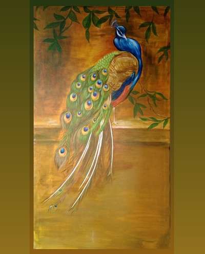 #AcrylicPainting  #handpainting  #canvaspainting  #peacockdesign  #peacock