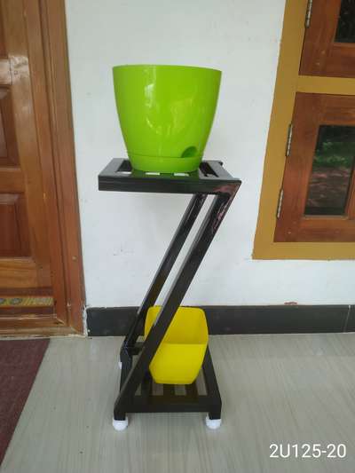 METAL STAND FOR INDOOR PLANTS. 
Durable, Eco friendly. Rest free, Not harmful for any floor, Adjustable legs for leveling.