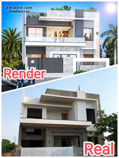 beautiful home design render vs real 👌
#HouseDesigns #HomeDecor #homestyle #fronthome #ElevationHome #ElevationDesign #Architect #skdesign666 #kolopost