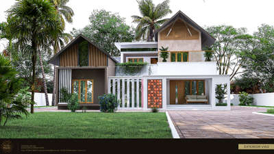 #tropicalhouse #KeralaStyleHouse #homeelevation #moderndesign
