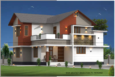 3Bhk house elevation #bhumiarchitect #KeralaStyleHouse#palakkad#elevation#exterior