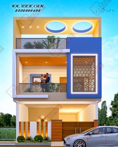 exterior house design idea. 
#exteriordesigns #HouseDesigns #homedesigningideas #frontElevation #3dhouse #3dhomes #facadedesign #kolopost #trendingdesign