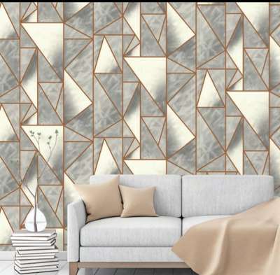 #geometricaldesign  #marbledesignwork  #wallpaperrolles  #wallpaperforlivingroom  #wallpaperindia