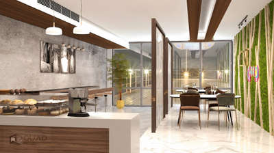 Interior design for a cafeteria.
 #cafeteria   #interior  #WallDecors  #decor  #tilework  #Contract  #Designs