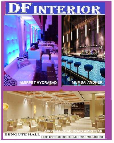 Restaurant, Bar, Hotels, Banquet hall, Cafe interior Solutions