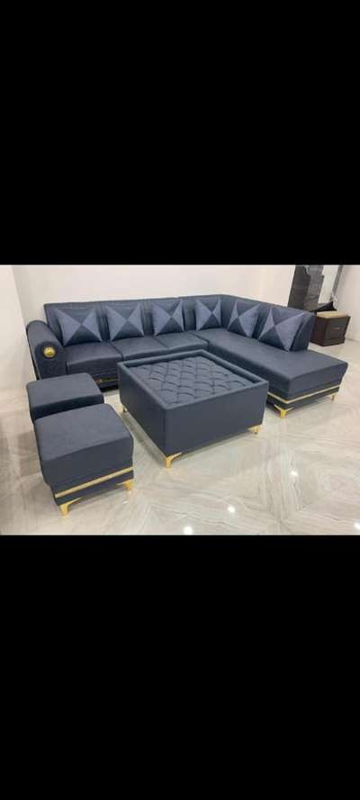 *L shape sofa set with table puffy*
sofa