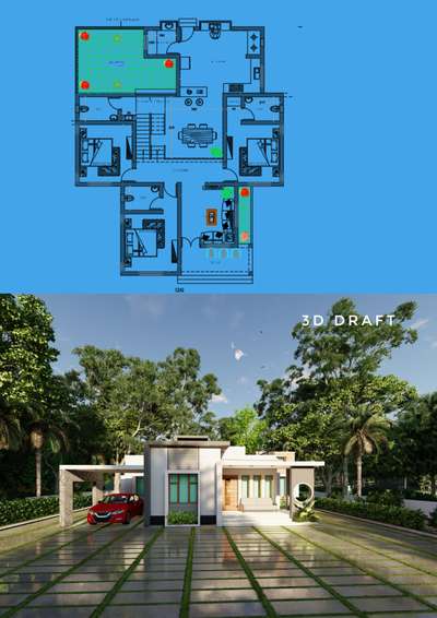 low budget 3d view
.
.
..
.
.
. #KeralaStyleHouse  #exteriordesigns  #keralastyle  #FloorPlans