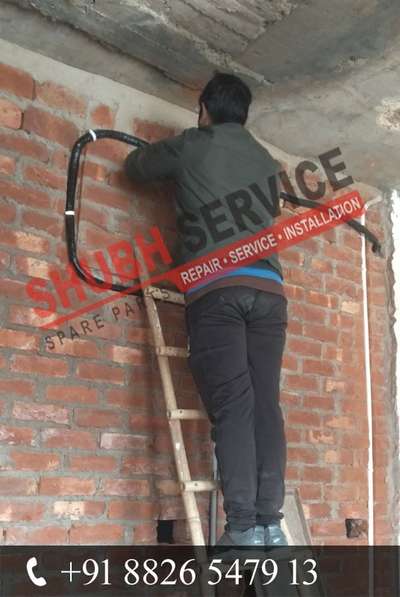 AC Underground pipe fitting work has been done in burari