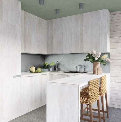 It's a kitchen. Wooden lamination with a combination of gray tile and metalic accessories. 
.
.
.
.
#KitchenInterior #kitchendesign #KitchenRenovation #woodworking #woodenkitchen #laminate #lamination #color #homedecor #interior #interiørdesign