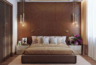 Bed back wall design ðŸ”¥ ðŸ�˜ï¸�
#louvers #HouseDesigns #lamps #CelingLights #BedroomDecor #sidetable #reelit