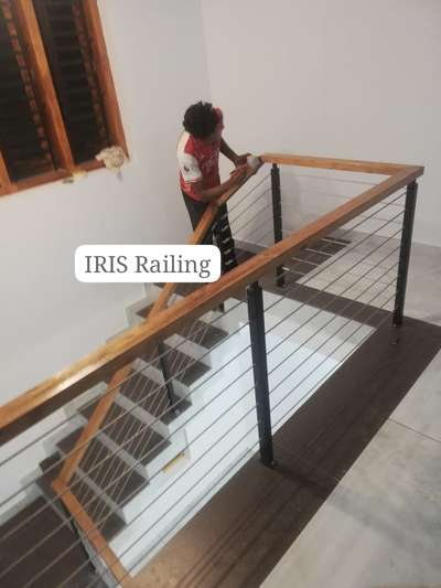 #steelRope  #stair  #StaircaseDecors   #handrailwork  #Architectural&Interior  #Residentialprojects