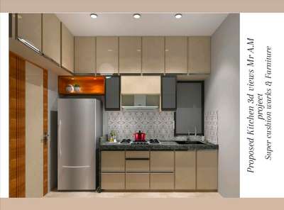 Proposed Kitchen 3d views 
Mr A.M  project  _______ 

super Cushion & Farniture 

  All tipe kitchen Best modeling Available
  Call me. 6386696479