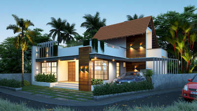 private villa_new render_ #kerala_architecture #InteriorDesigner #architecturekerala