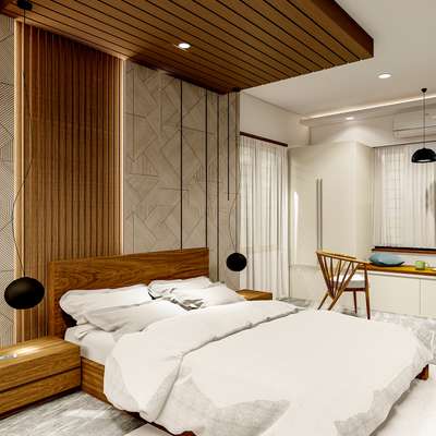 Contemporary bedroom ..  #Designs  #interiordesign   #InteriorDesigner  #Architect  #kerlahouse  #keraladesign  #calicutdesigners  #calicuthomes  #lowbudget  #qualityconstruction
