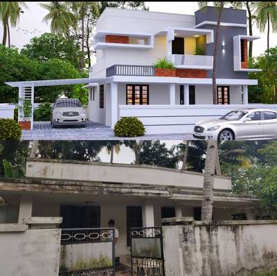 Renovation project@kollam#renovation#architecture #keralahomedesignz  #KeralaStyleHouse #budget_home_simple_interi  #budgethome