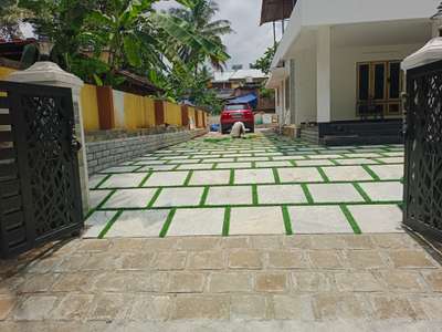 bangalore stone with artificial grass