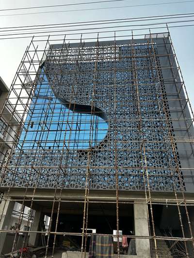 Facade Work at Greater Noida  #facadedesign  #facadedetail  #msframe  #exclusive