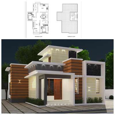 900 sq. ft plan Exiterior Design
ph: 8547390765