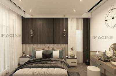 Elegant bedroom design for builders at calicut
