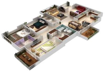 3bhk floor plan  #InteriorDesigner #aesthetic #modernhome