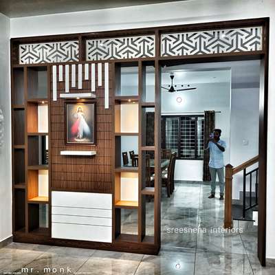 partition with prayer unit
#KeralaStyleHouse