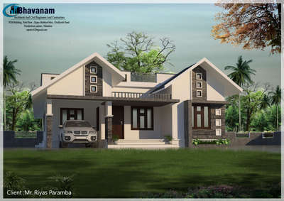 ongoing Project Mr Riyas Paramba Pookotumpadam, Nilambur . 1200 sqft home