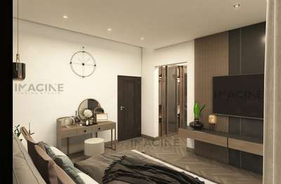 Elegant bedroom design for builders at calicut