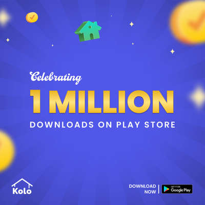 Congrats to Kolo Community. We have crossed 10 Lakh Downloads on play store . ❤️🤘