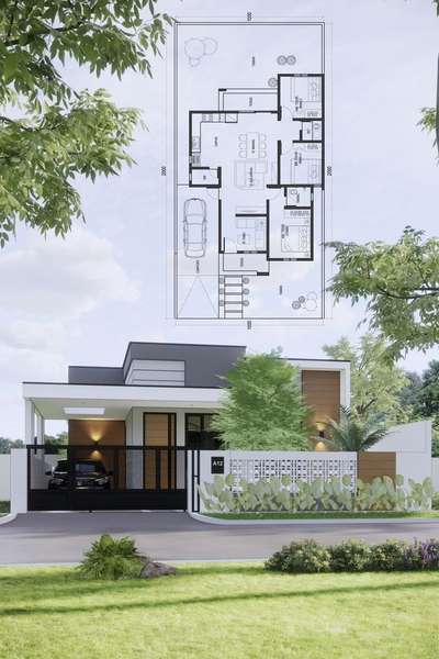 contemporary House plan  #3dplan
#3dhouseplan #modernhouse #landscape #architect  #ContemporaryHouse  #houseplan