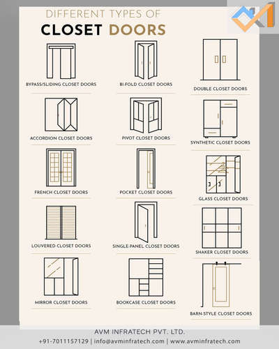Different types of closet doors!


Follow us for more such amazing updates. 
.
.
#closet #door #closetdoor #closetdoors #closetdoormakeover #makeover #furniture #furnituredesign #design #avminfratech #types #wardrobe #wardrobedesign #panel #shutter