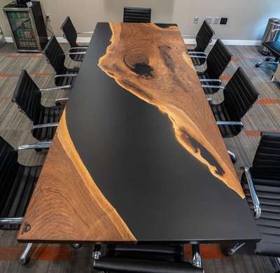 confrence table / long dining table

contact us for more

9778.02.72.92

#epoxihgalleria 

#epoxyfurniture #epoxytables #LUXURY_INTERIOR #luxuryhomedecore #Conference #RectangularDiningTable #DiningTable #blackMagic #luxuryinteriors #office_table #OfficeRoom #officefurniture
