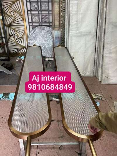 Capsule Design partition work in stainless steel with pvd coating exclusive Design customized available