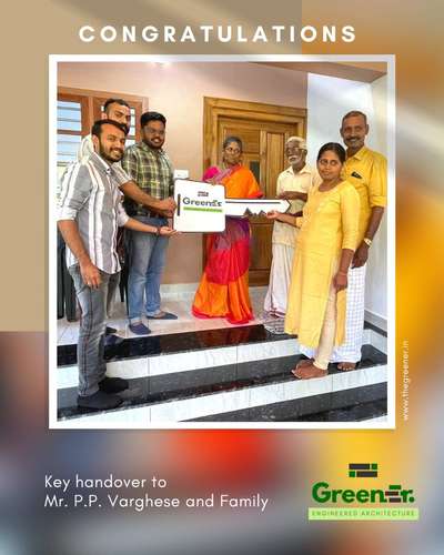 Key Handover to Mr.George Varghese and family
 #keyhandover  #finishingproject  #newhome   #newhouseconstruction  #happy
