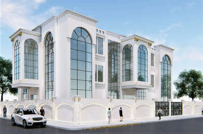 classical building elevation design
#classic #commercialdesign #frontfacade #Architect #3danimation