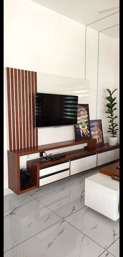 Total interior design work @ edappal  budget : 4,65,000        Led tv unit, pooja, sliding wardrobes, mirror unit, kitchen,