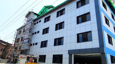 the work building elevetion exterior aluminium composite panel cilicon group contact us 9682560840