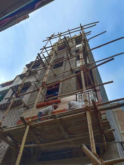 Tiles work in progress,
 #northwest_zone #delhiconstruction #Delhihome #HouseDesigns