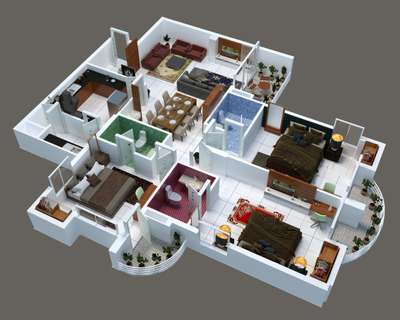 3D Plan Layout  #FloorPlansrendering  #3dmodeling  #Architectural&Interior  #InteriorDesigner